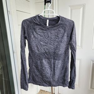 Athleta Grey Athletic Long Sleeve Tee
